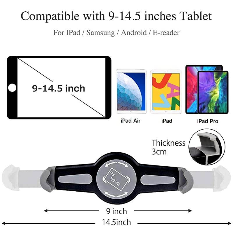 Tripod Stand HeightAdjustable 2070 Inch Tablet Floor Stand Stand Holder with 360&deg; Rotating for 95145 Tablets97129 Inch ProAir