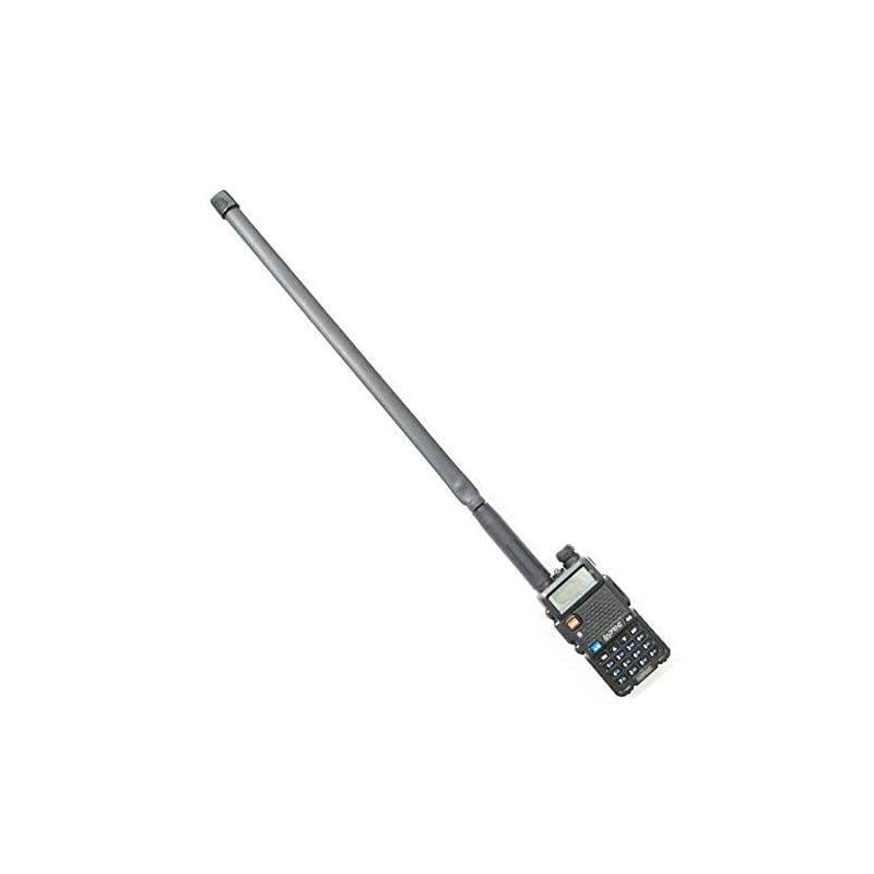 Tactical SMAFemale Dual Band 144430Mhz 18inch Foldable Antenna for Baofeng UV5R UV82 UV9R Plus BFF8HP Kenwood Two Way Radio