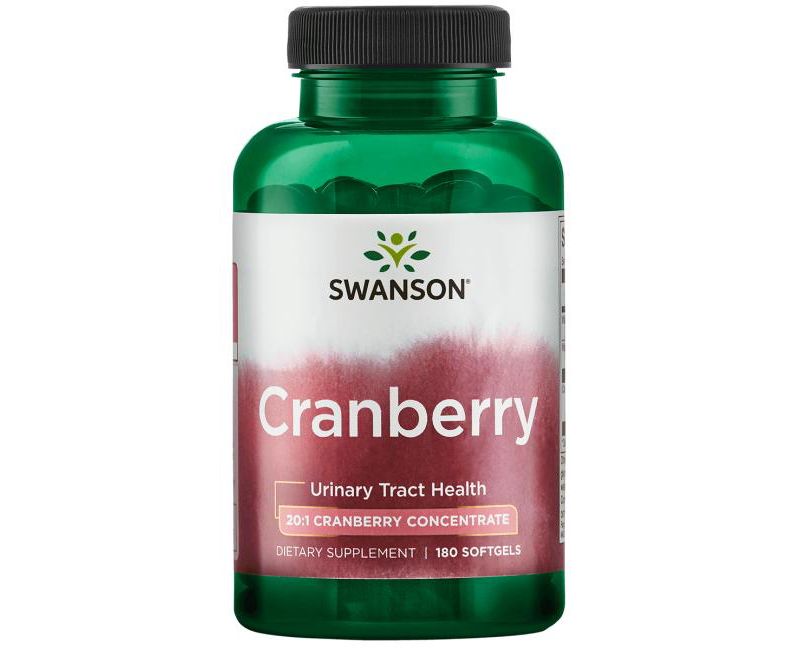 Swanson Cranberry 20:1 Concentrate 180 Softgels