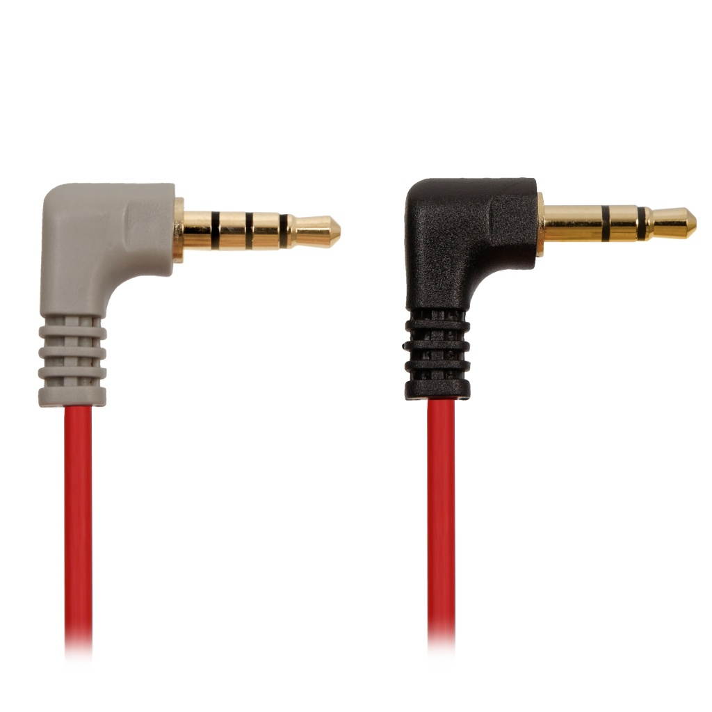 REYTID Replacement Coiled SC7 Cable Compatible with Rode iOS Patch - TRRS to TRS - Microphone / Audio / Lavalier to Smartphone Wire 3.5mm 40cm 15" 0.4m