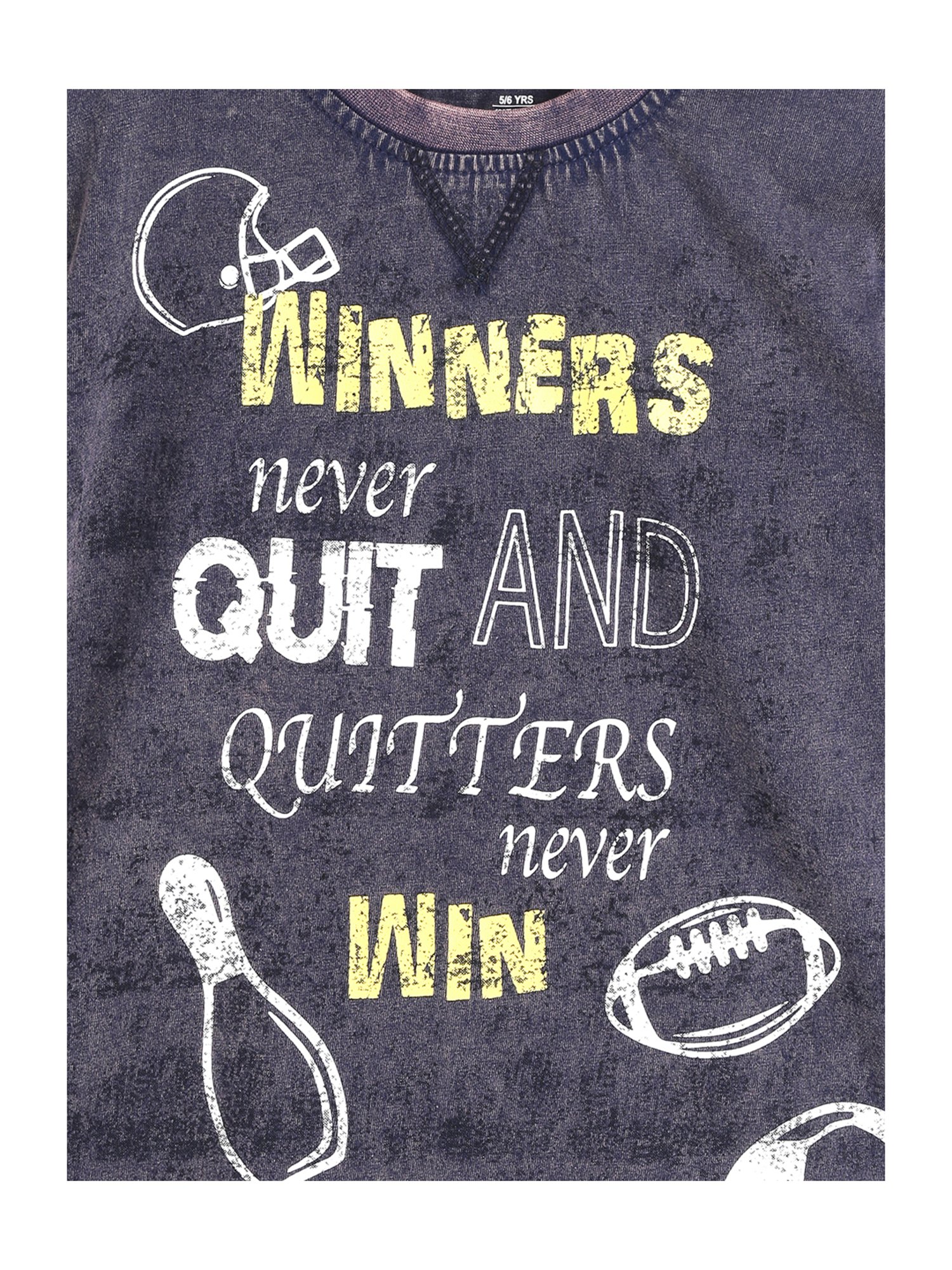 612 League Kids Navy Printed T-Shirt