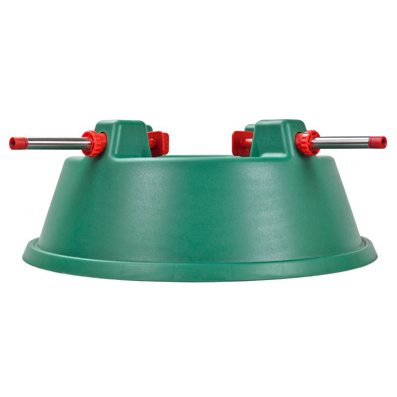 Lakeside 48" Snowy Burlap Christmas Tree Skirt with Doily Cloth