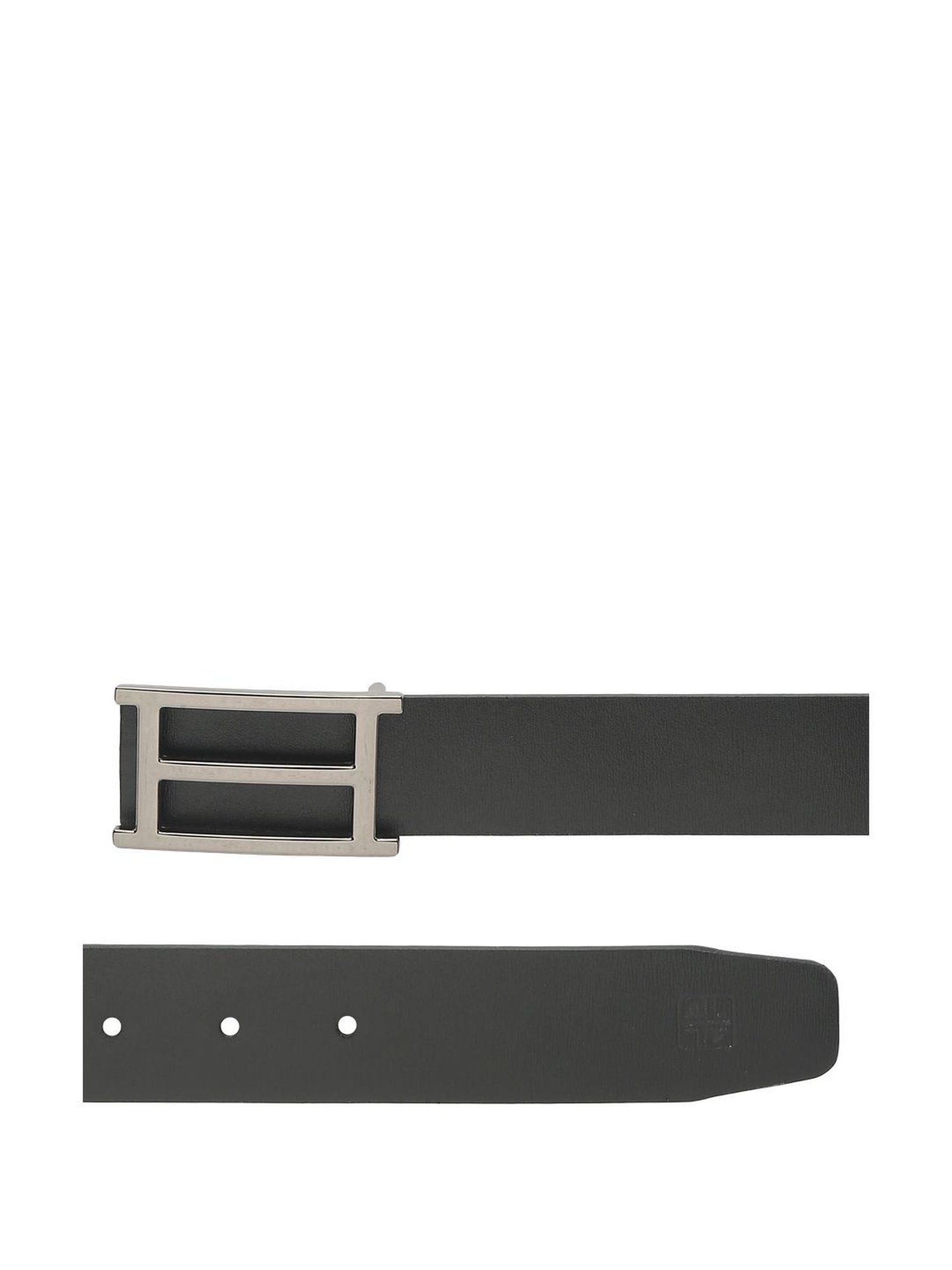 Carlton London Black Leather Waist Belt For Men