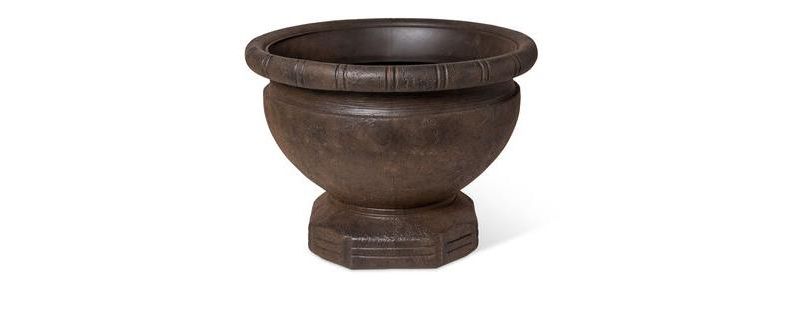 Samara Self-Watering Urn Planter, 18" - Gardener's Supply Company