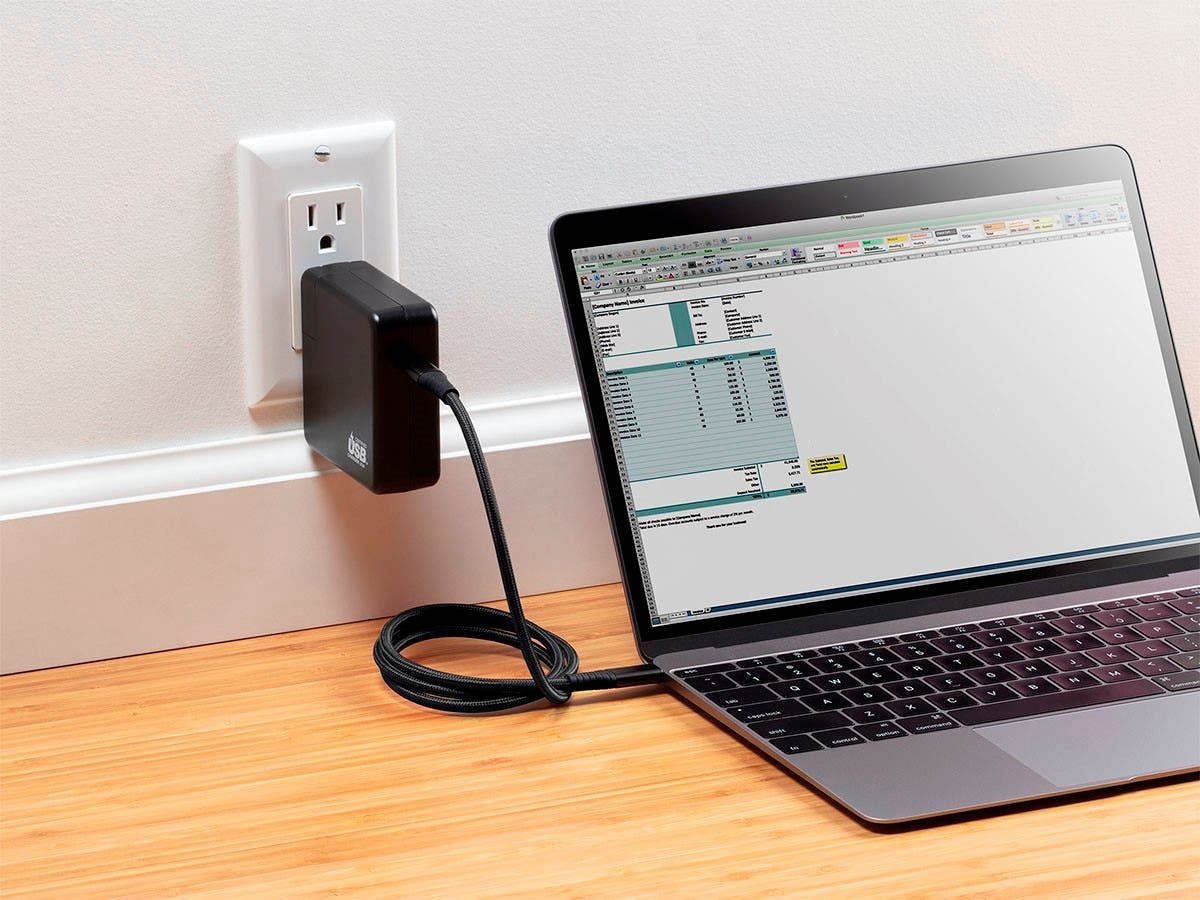 Monoprice Durable USB 3.2 Gen 2 Type-C Data and Power Kevlar Reinforced Nylon-Braid Cable - 1 Meter - Black | 5A/100W - AtlasFlex Series