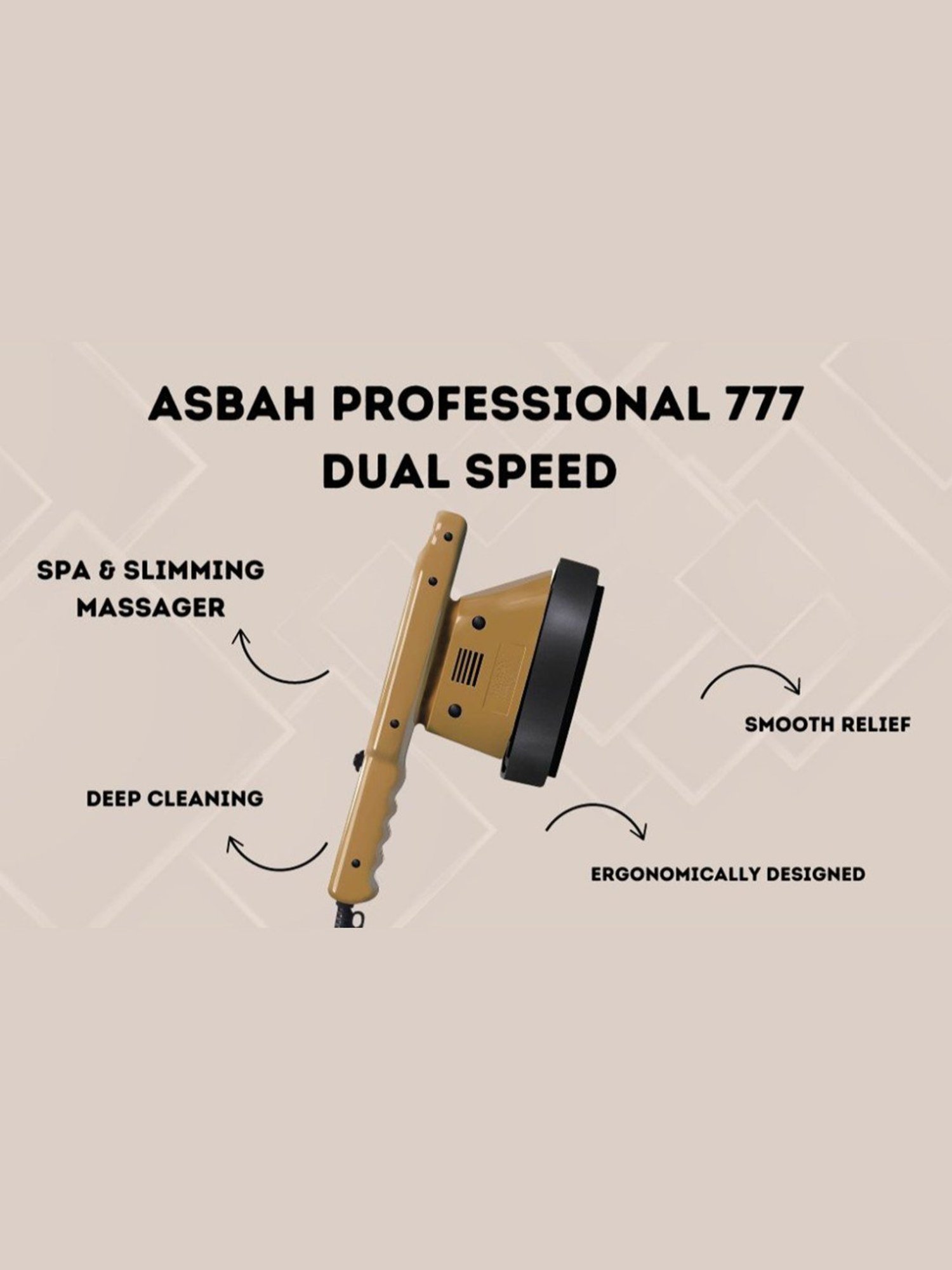 Asbah Professional 777 Dual Speed, Spa and Slimming Massager
