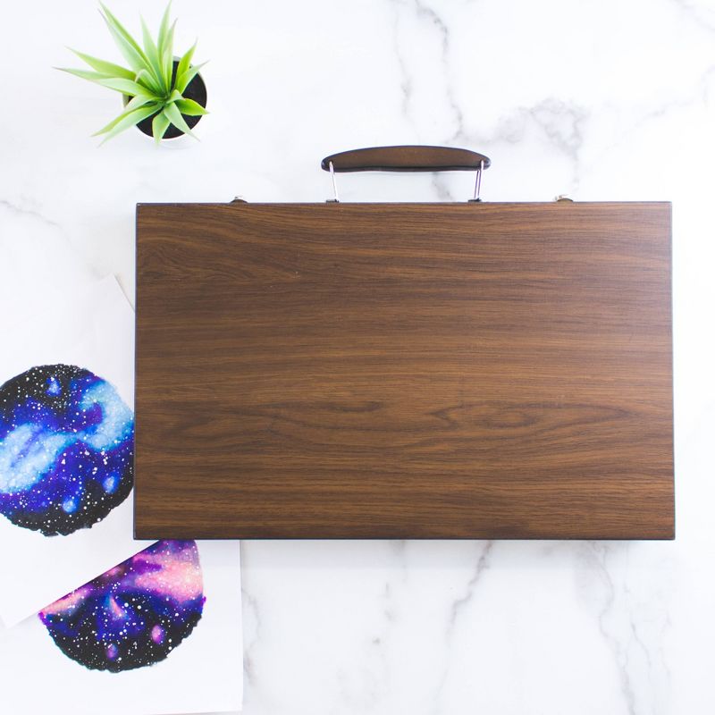 85pc Multimedia Illustration Art Set in Wood Case - Art 101