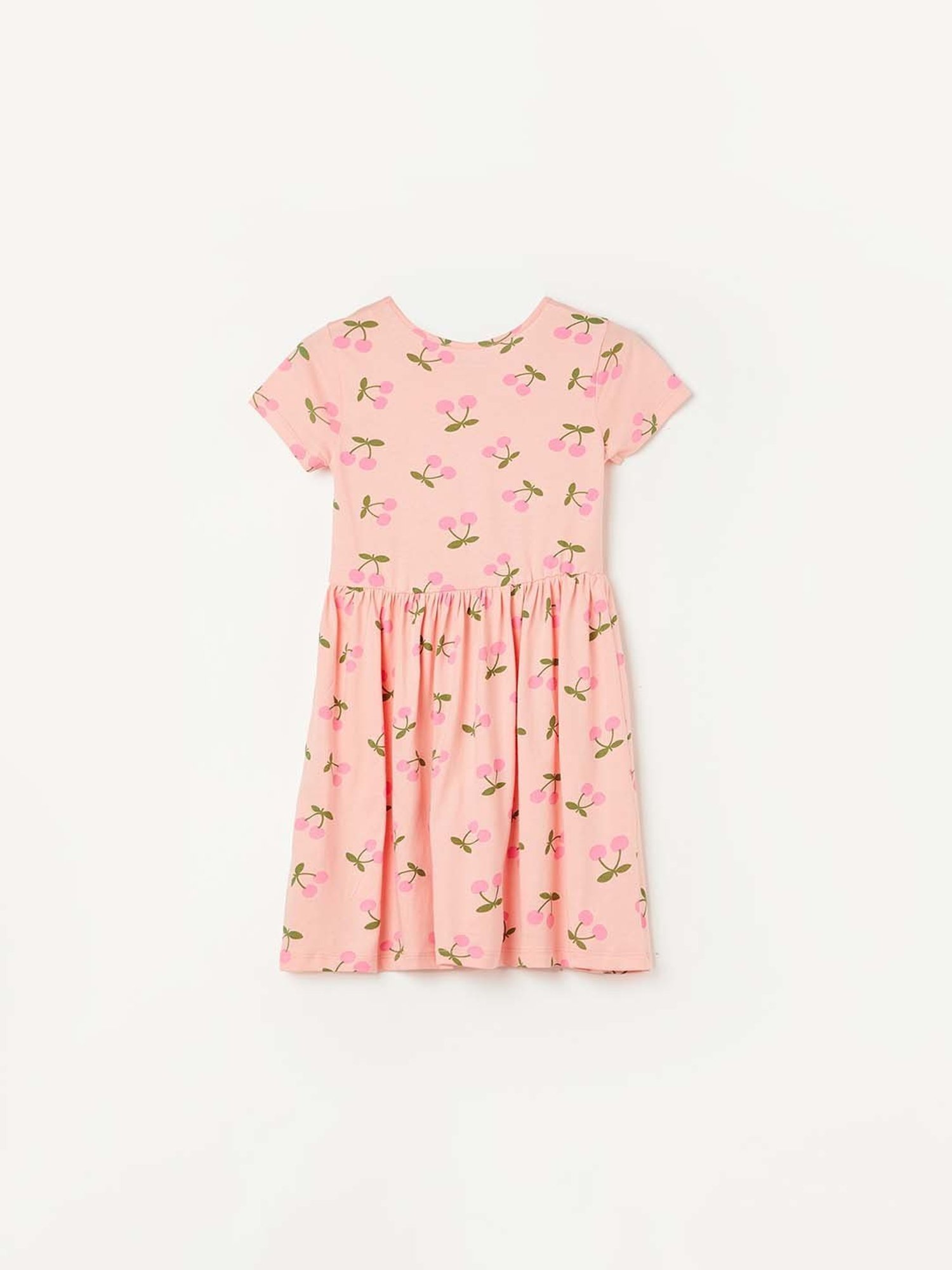 Fame Forever by Lifestyle Kids Peach Cotton Printed Dress