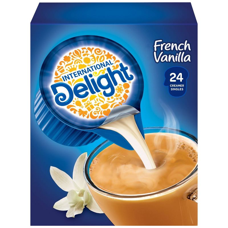 International Delight French Vanilla Singles Coffee Creamer - 24ct