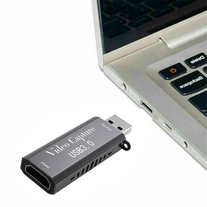 Capture Cards HDMI to USB 3.0 Video Capture Card 1080p 60fps HDMI Capture Card Plug and Play USB Capture Card 4K Game Capture Card Record Directly to Computer for Gaming, Live Broadcasting