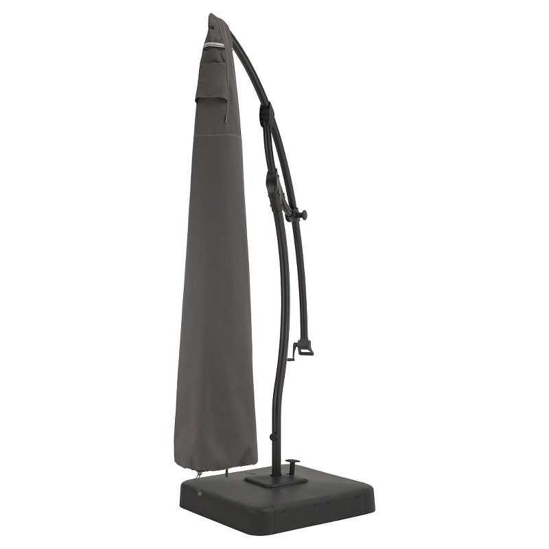 Classic Ravenna Offset Umbrella Cover-Dark Taupe