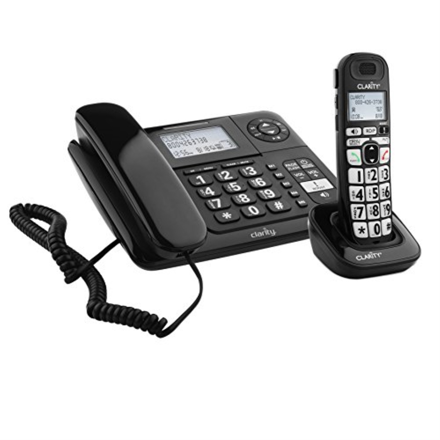 Clarity - 53727 - E814CC Amplified 40dB Cord/Cordless Combo Unit Phone