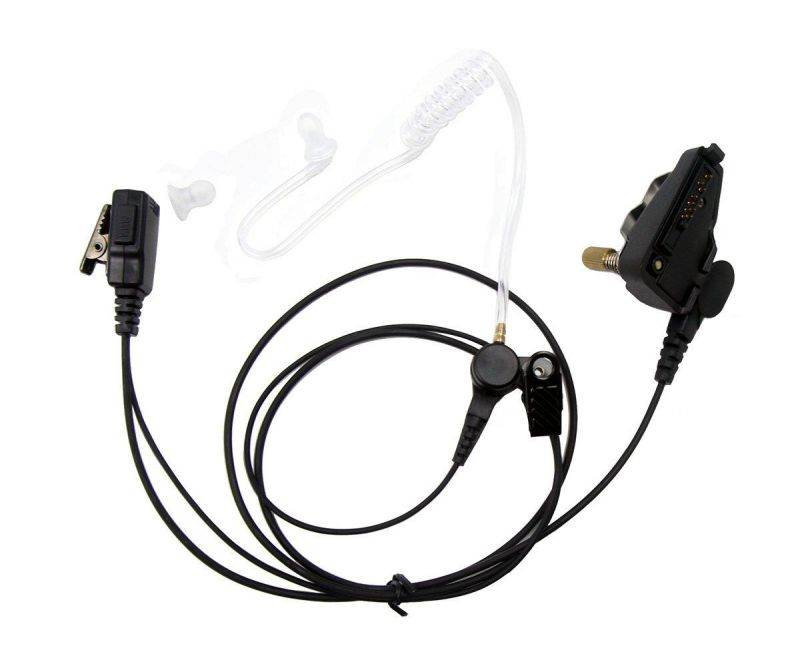 SUNDELY&reg; Multi-pin Audio Adapter Block + 2-pin Acoustic Tube Headset for Kenwood Radio NX-210 TK-290 TK-3148 TKR-830