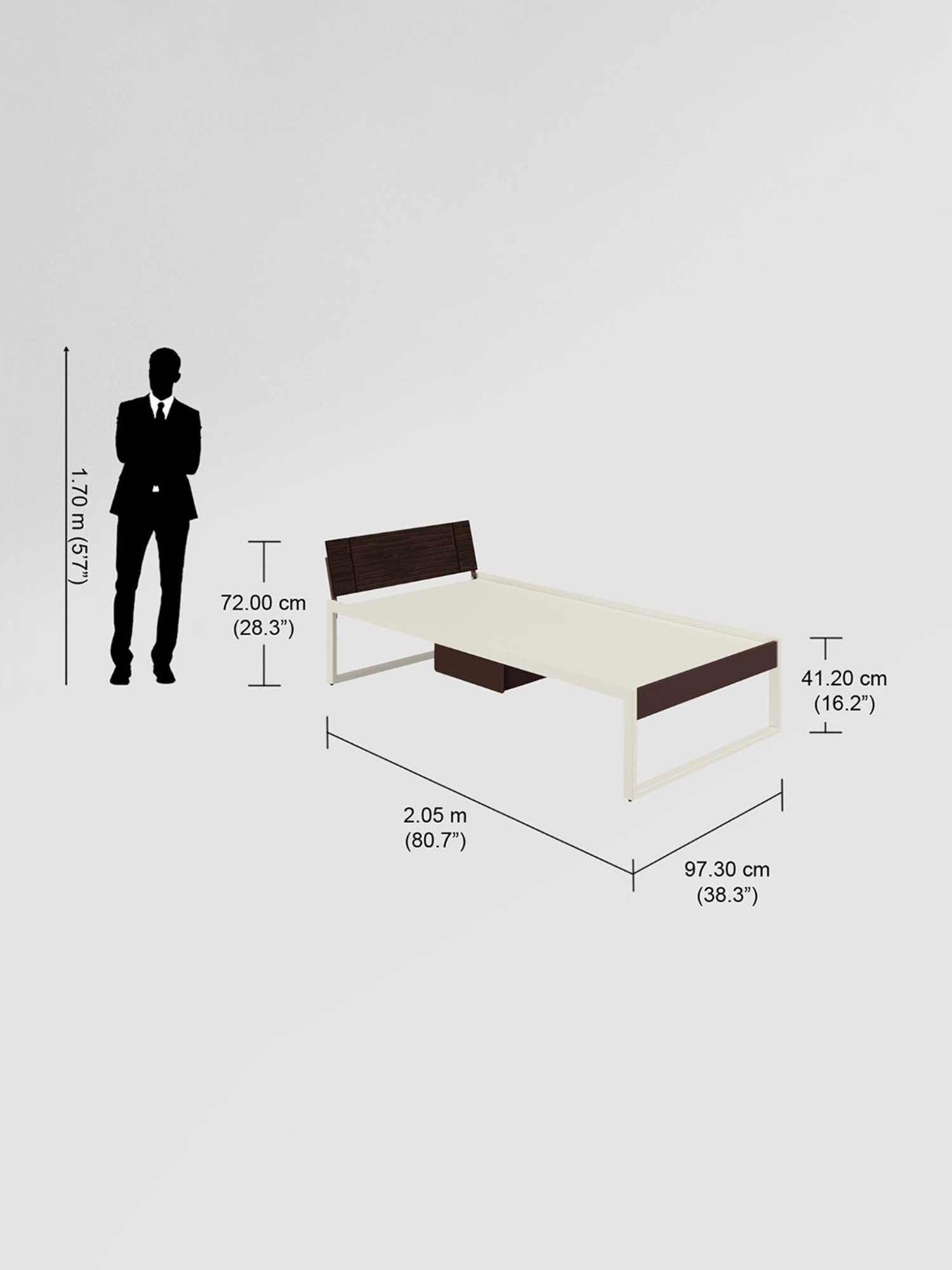 Nilkamal Riva Black Engineered Wood King Size Bed with Storage