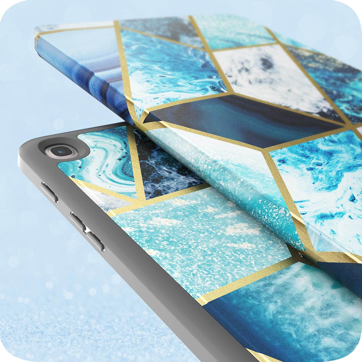 i-Blason Case Designed for Galaxy Tab A 10.1 (SM-T510/T515) 2019, [Cosmo] Full-Body Protection with Built-in Screen Protector Case for Samsung Galaxy Tab A 10.1 2019 Release (Marble)