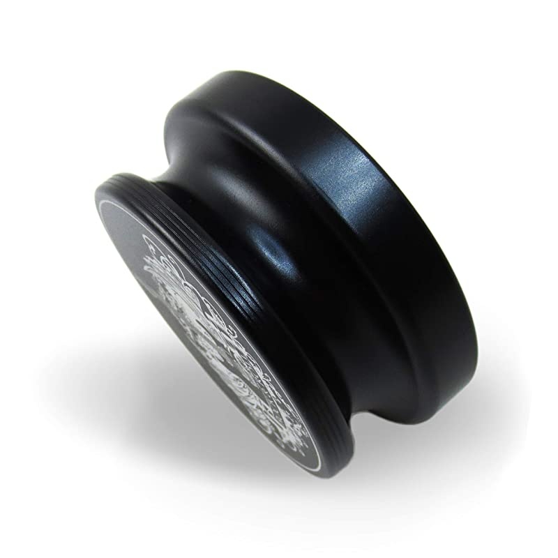 Rock & Roll Series 380 Record Weight Turntable Stabilizer (380 g) - Anodized Aluminum - Laser Engraved Surface - R&R Guitar - Color: (Aztec Gold)