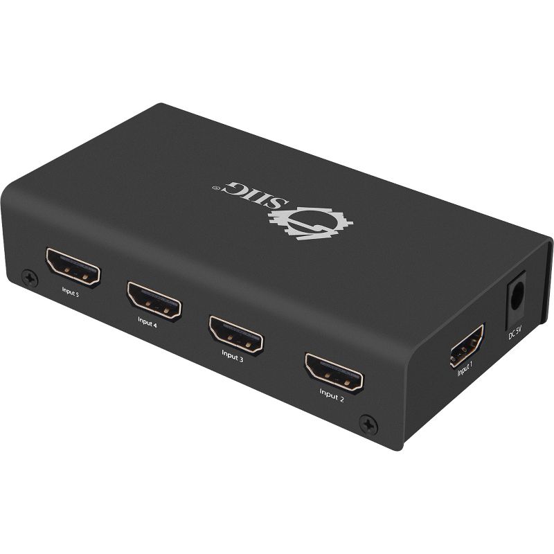SIIG 5x1 HDMI Switch 4K - 3840 ?? 2160 - 4K - 5 x 1 - 1 x HDMI Out