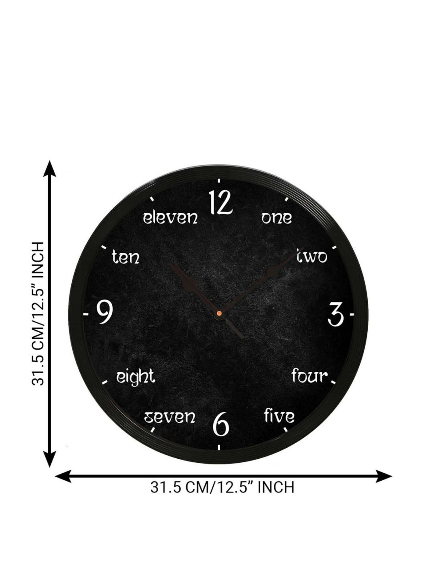 SEIKO classic black plastic wall clock with sweep movement