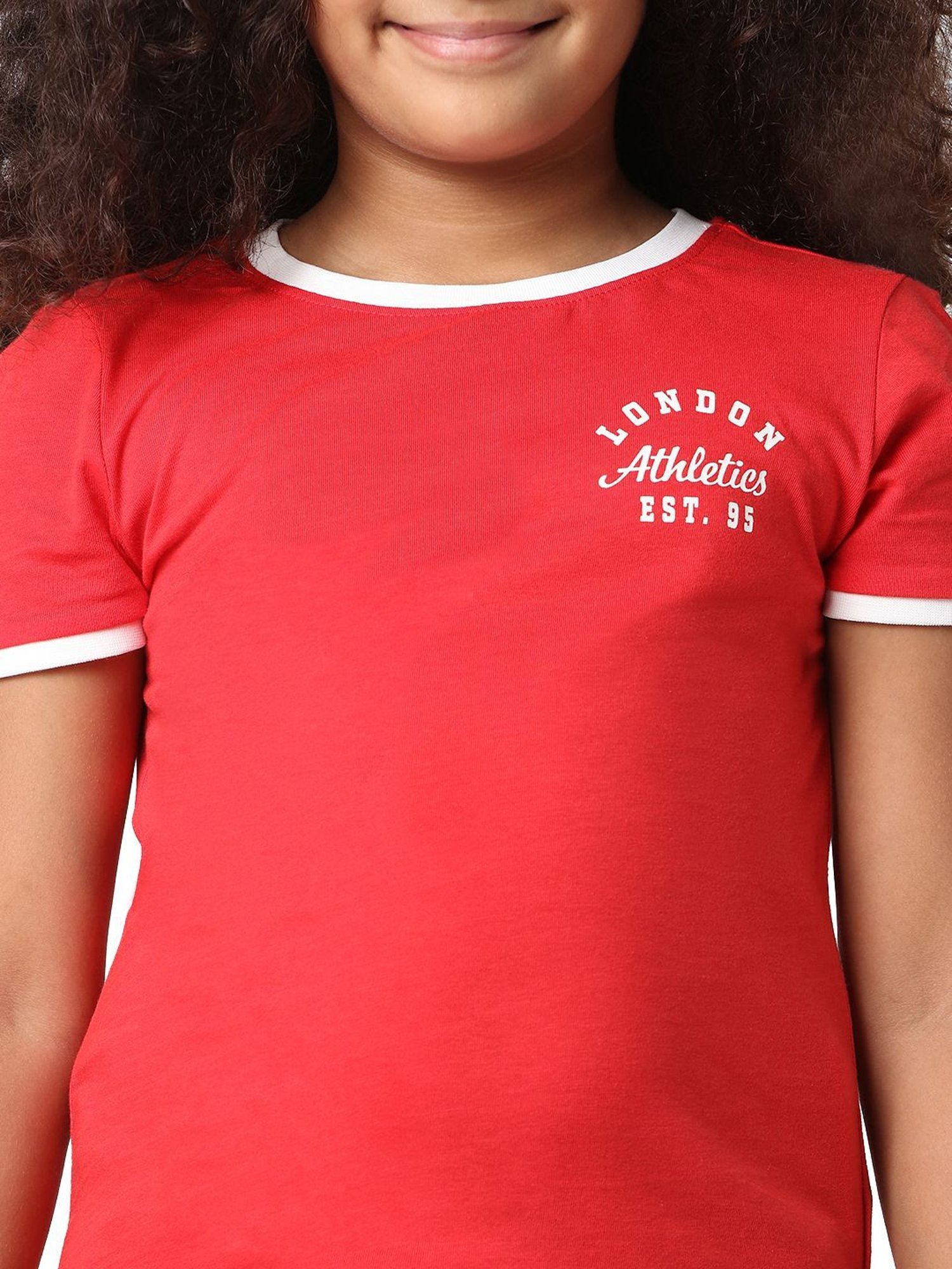 KIDS ONLY True Red Cotton Printed T-Shirt
