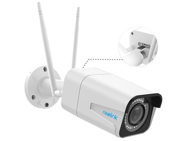 Reolink 5MP Wireless Security IP Camera, 2.4/5GHz WiFi, 4X Optical Zoom, Motion Detection, 100ft Night Vision RLC-511W