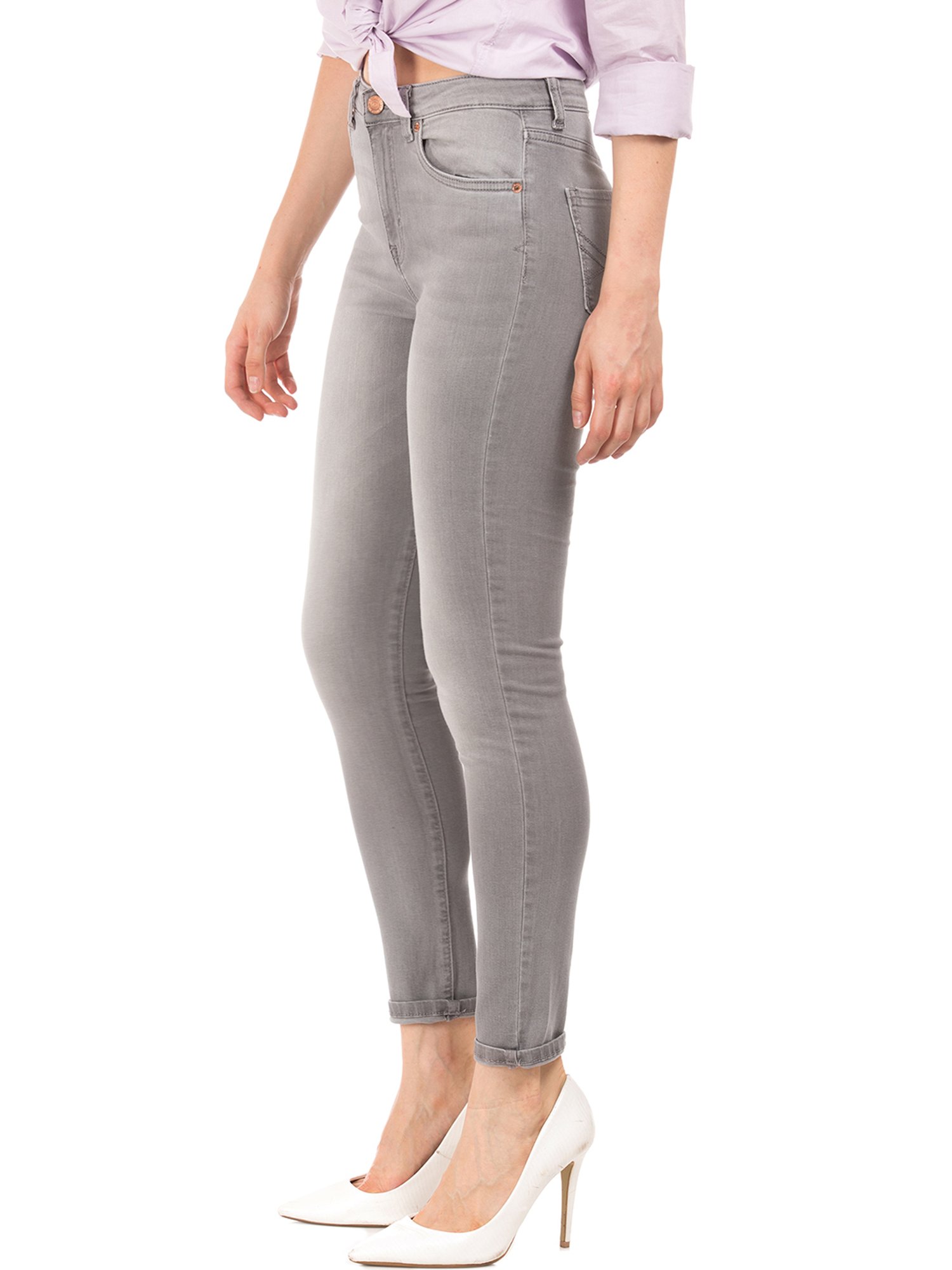 Aeropostale Grey Cotton Jeans