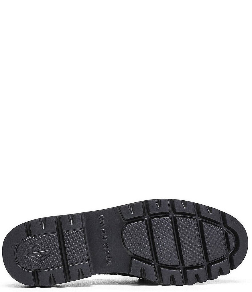 Donald Pliner Hillie Patent Leather Penny Lug Sole Loafer Mules