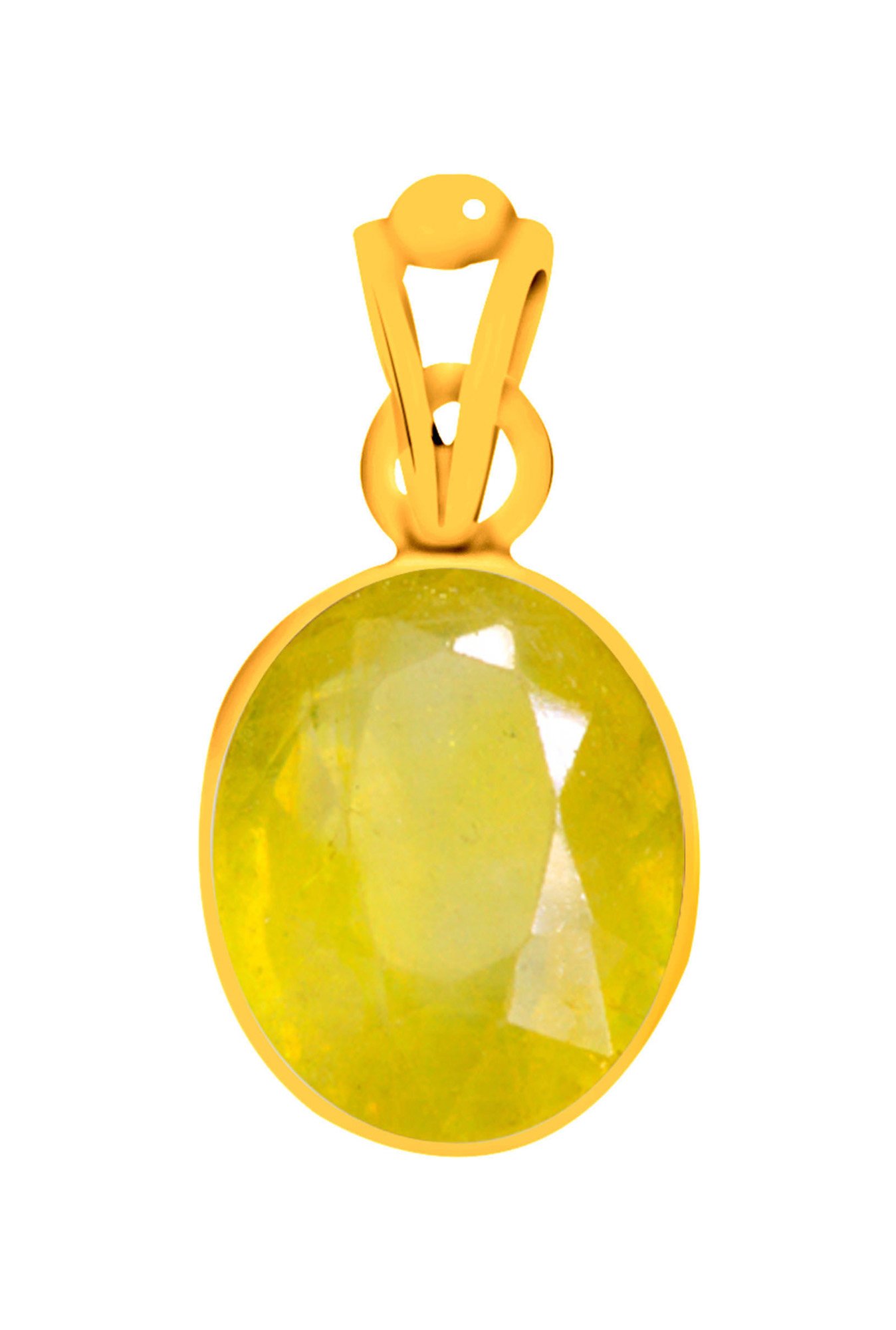 Clara Yellow Sapphire Pukhraj 7.5 cts/8.25ratti Pendant