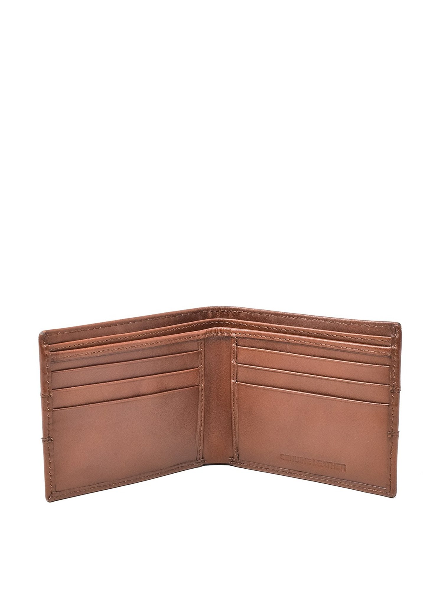 Tohl Ostrava Tan Casual Leather Bi-Fold Wallet for Men