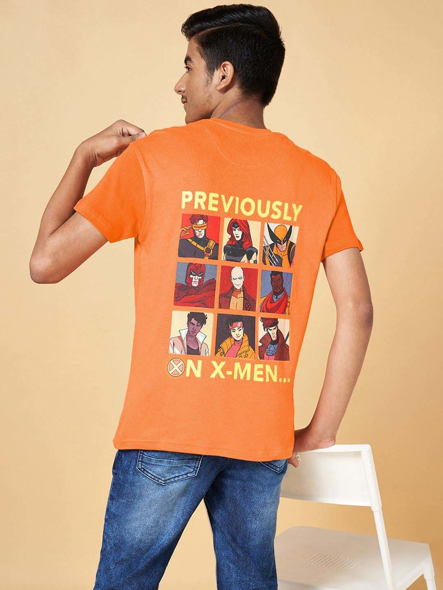 Coolsters by Pantaloons Kids Orange Cotton Printed T-Shirt