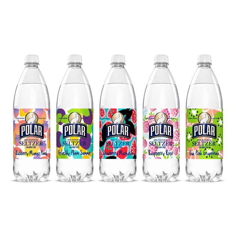 Polar Seltzer Water Raspberry Rose 1L