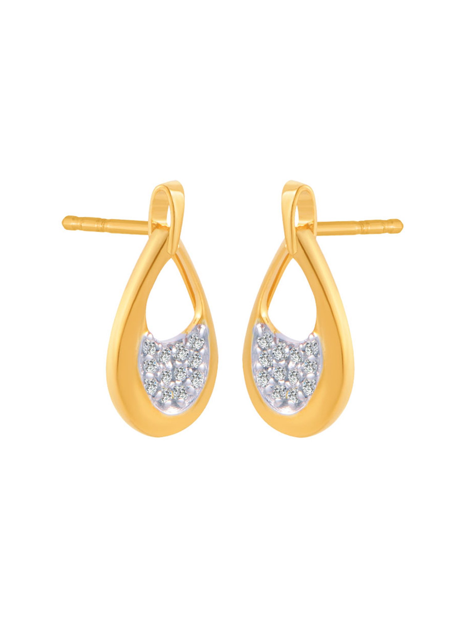 P.C. Chandra Jewellers 18 kt Gold & Diamond Earrings