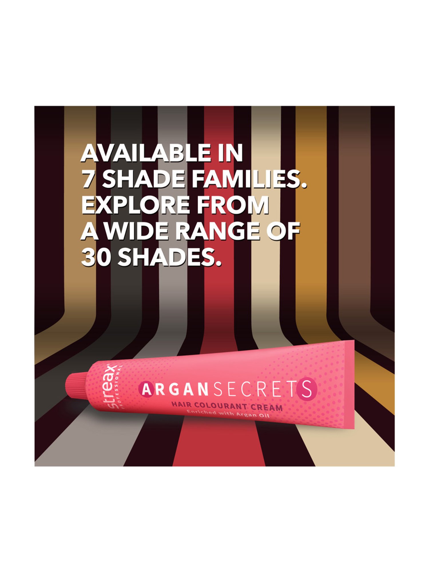 Streax Professional Argan Secret Hair Colourant Cream Dark Brown 3 - 60 gm