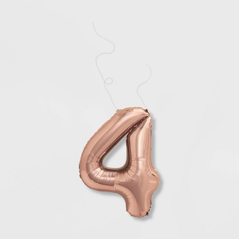 "4" Foil Balloon Rose Gold - Spritz™