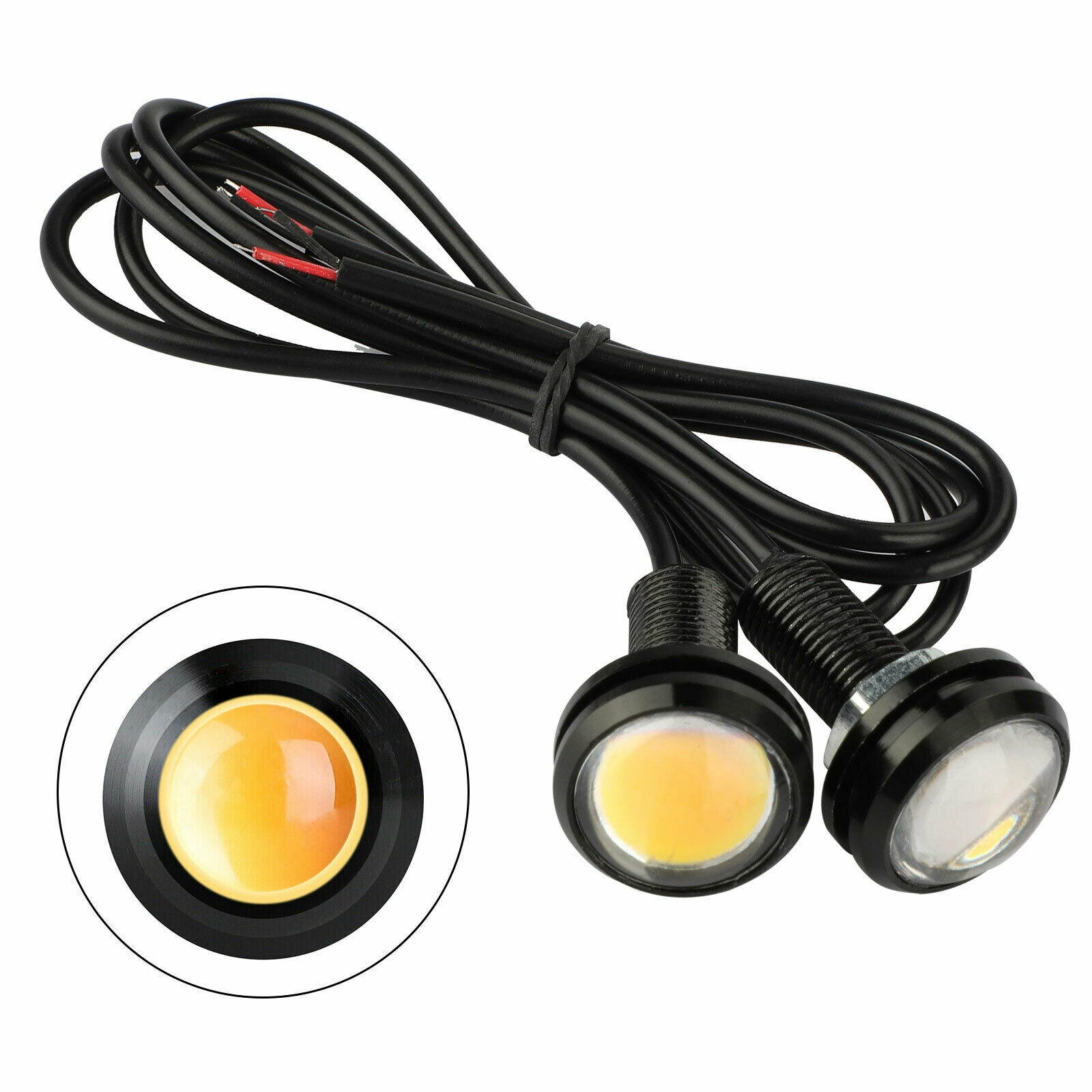 4x LED Amber Grille Mark Lights Kit for Chevy Ford Pickup Truck Raptor SVT Style