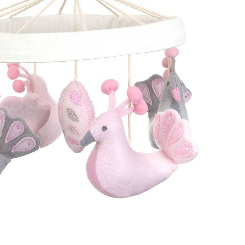 Lambs & Ivy Sky Rocket Planets/Stars Musical Baby Crib Mobile Soother Toy- Blue