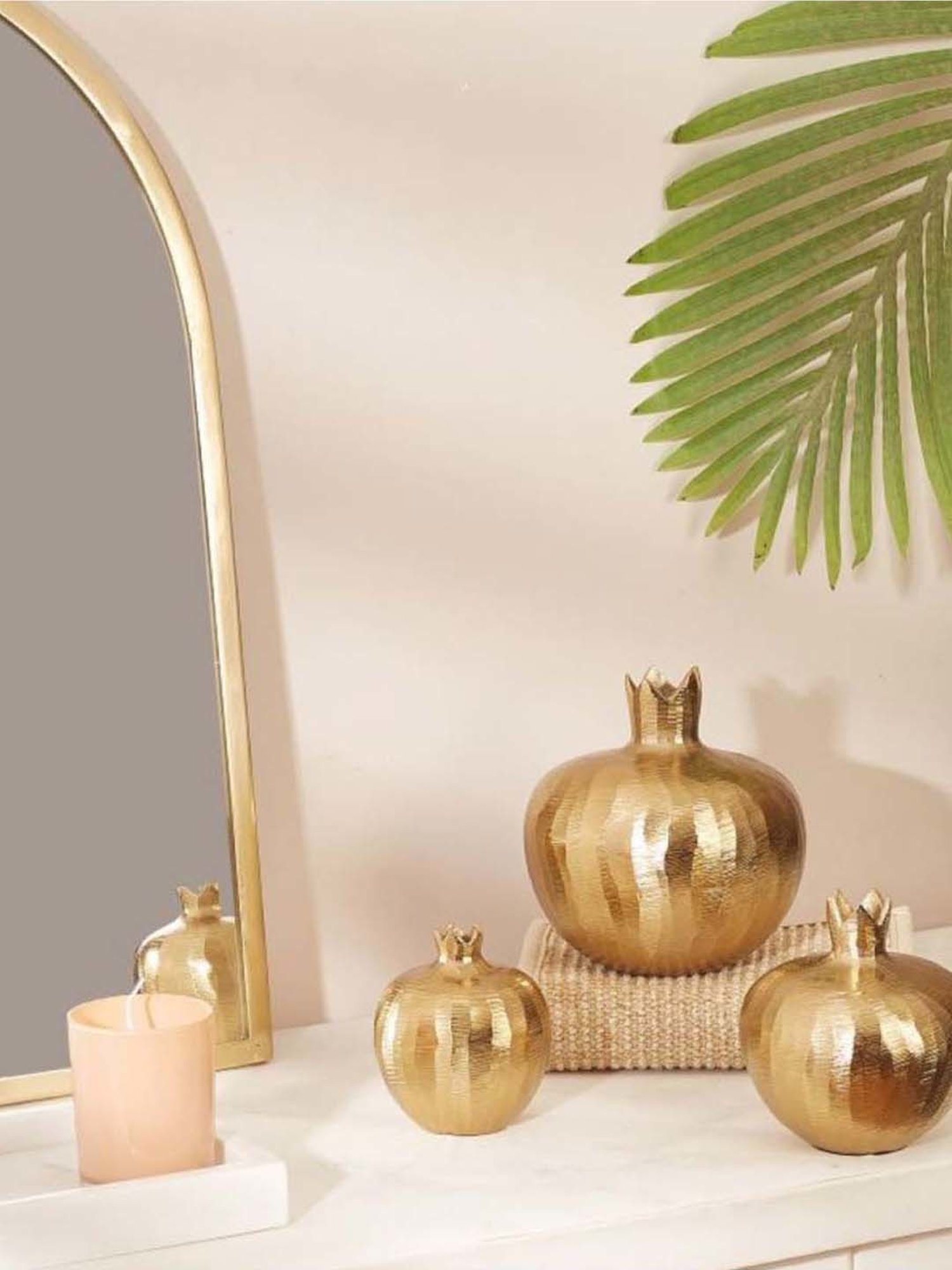 Mason Home Gold Anar Vase - Large