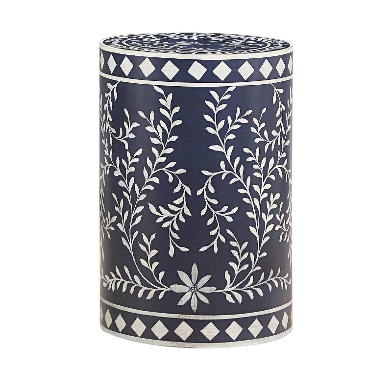 Le Havre Round Accent Table Blue - Treasure Trove Accents