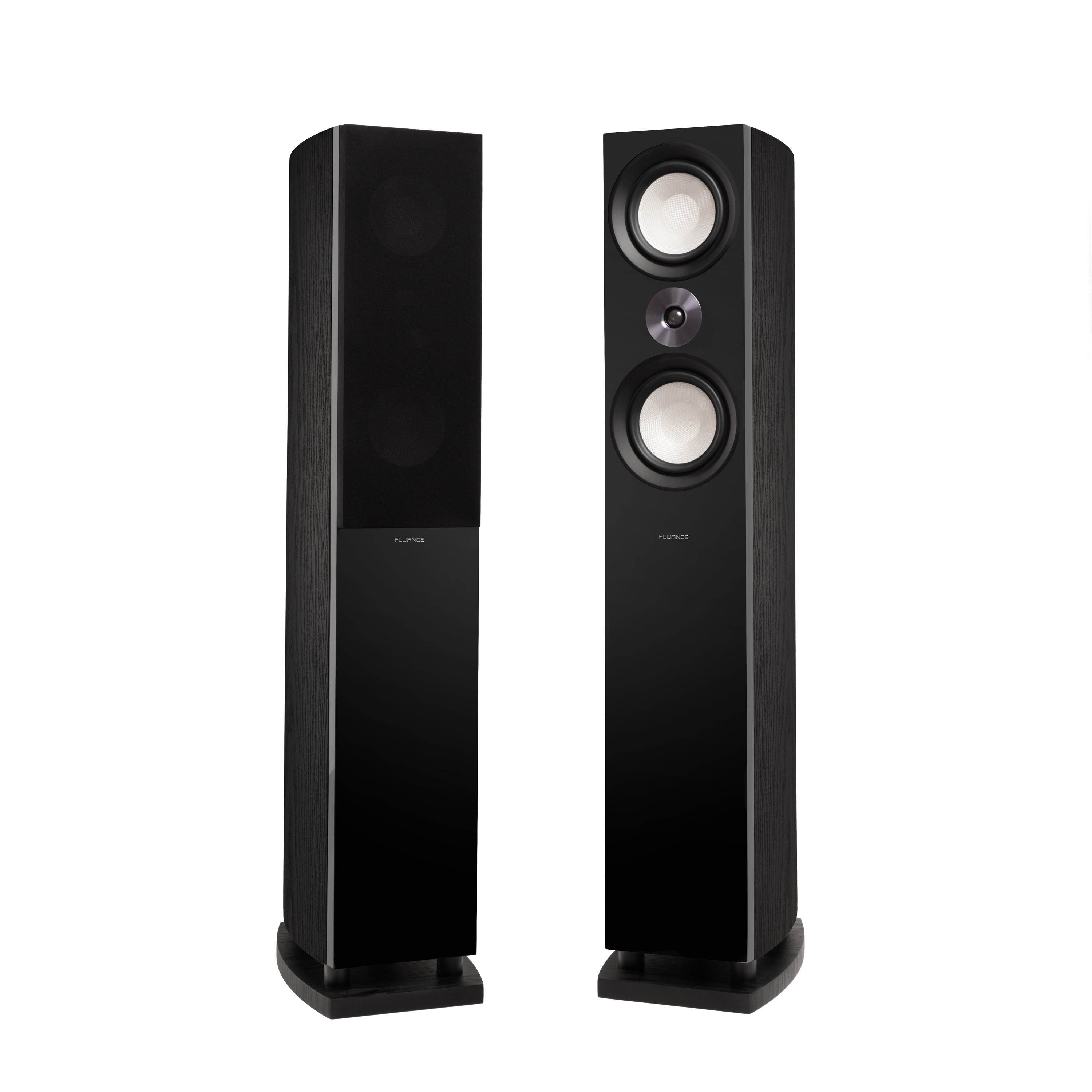Fluance Reference Surround Sound Home Theater 5.0 Channel Speaker System including 3-Way Floorstanding Towers, Center Channel and Bipolar Speakers - Black Ash (X850BB)