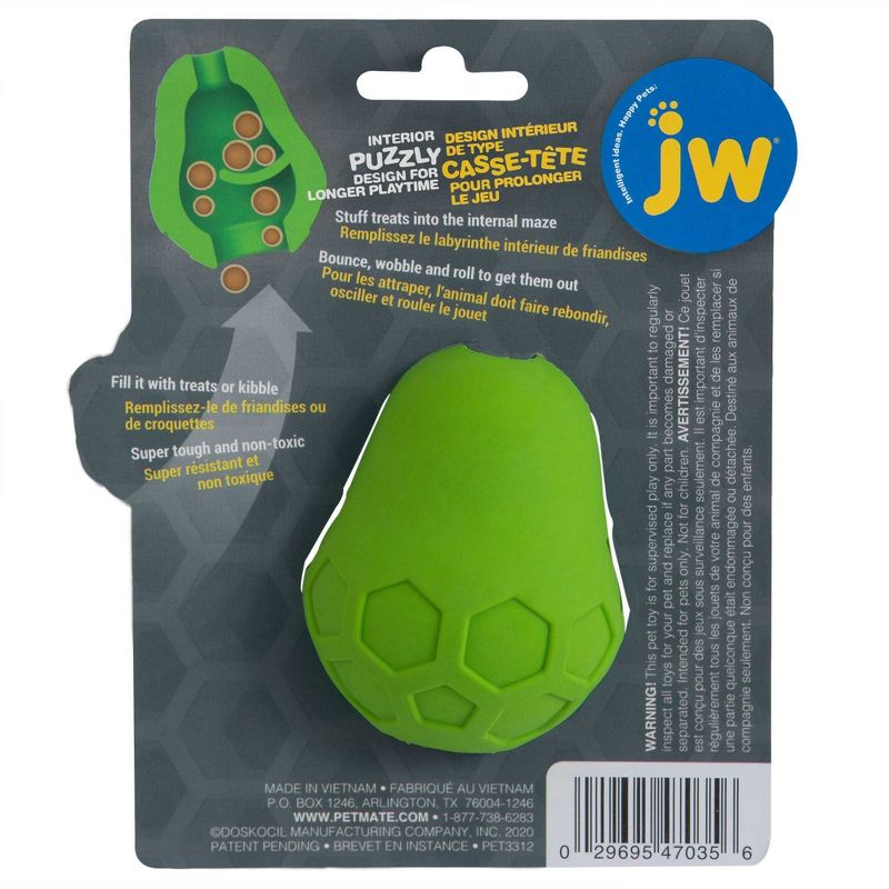 JW Pet Tumble Teez Treat Dog Toy - Green - S