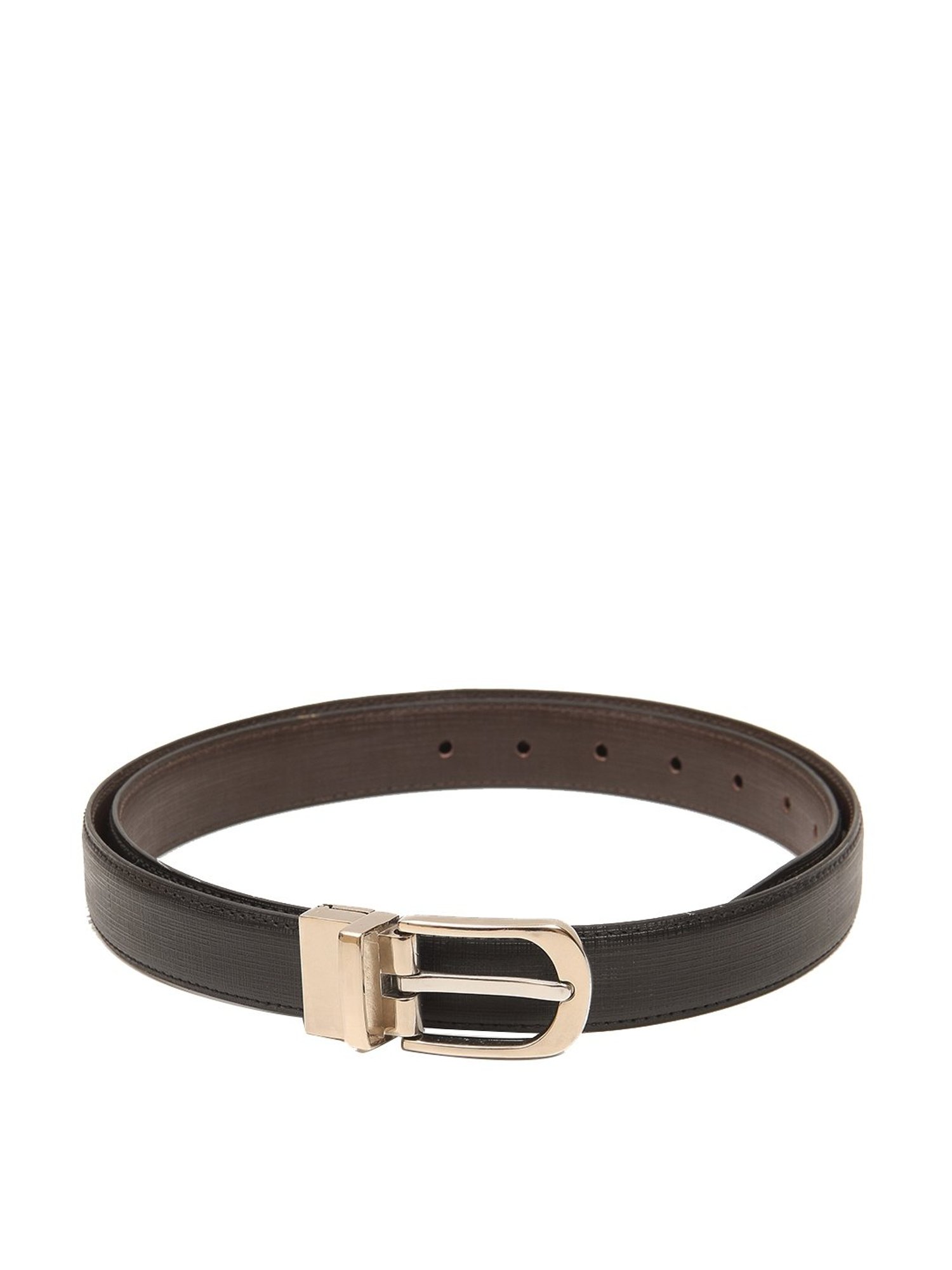 Calvadoss Black & Brown Reversible Belt for Women