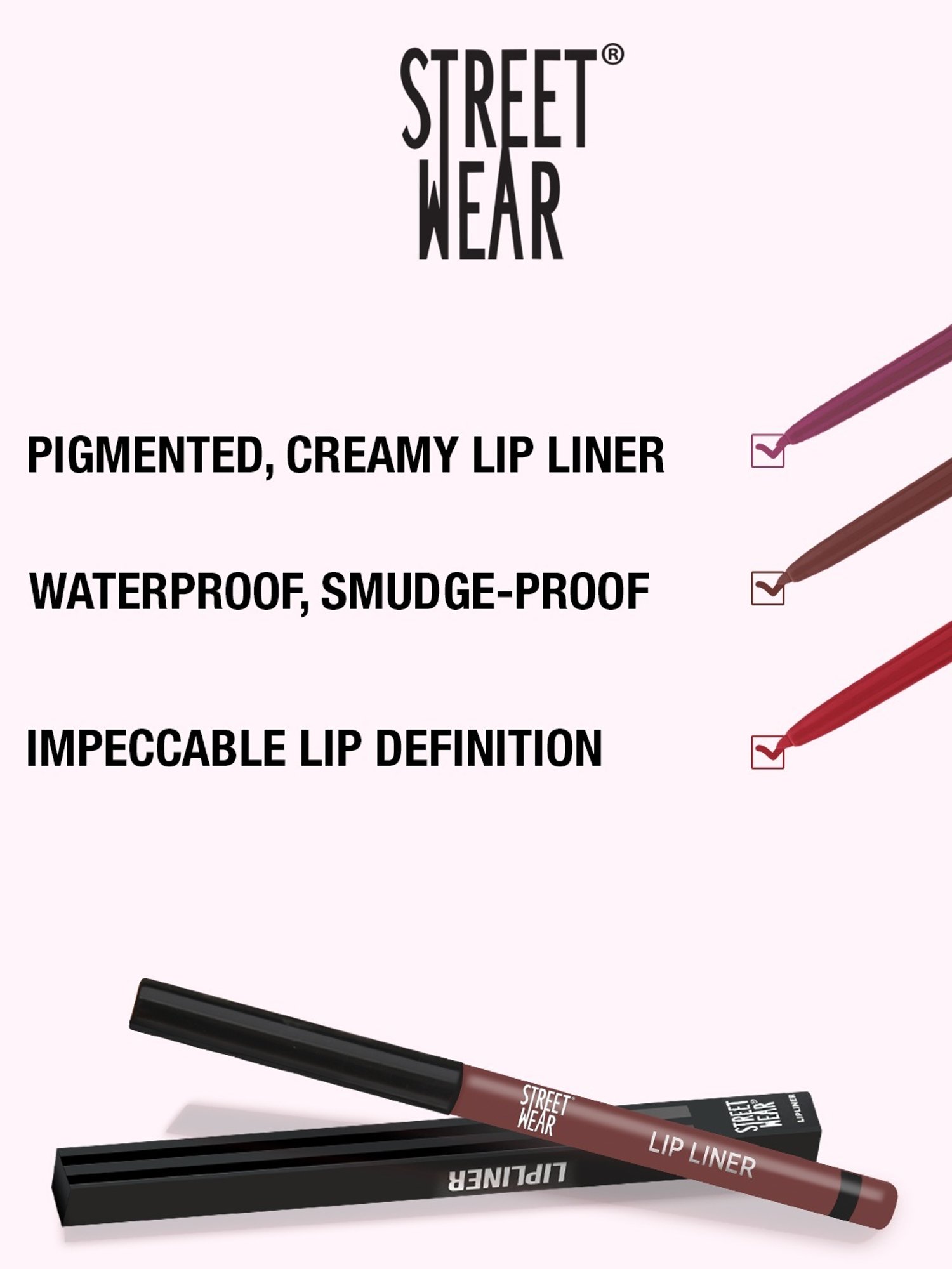 Street Wear Lip Liner Ripping Red - 0.3 gm