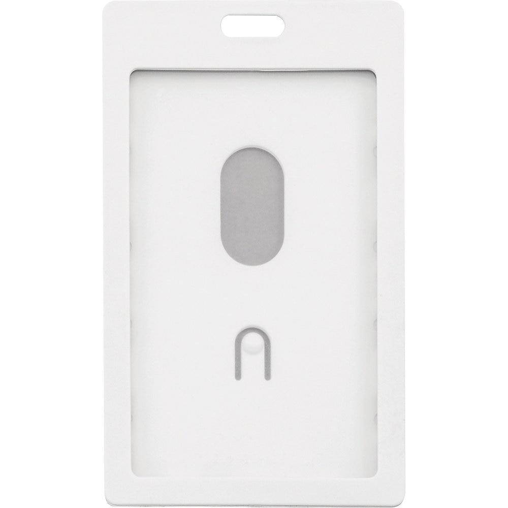 Advantus Vertical Rigid ID Badge Holder - Vertical - Plastic - 6 / Pack - White