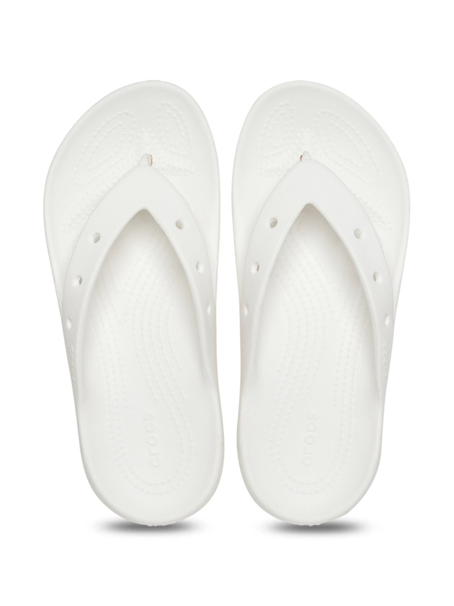 Crocs Men's Classic White Flip Flops