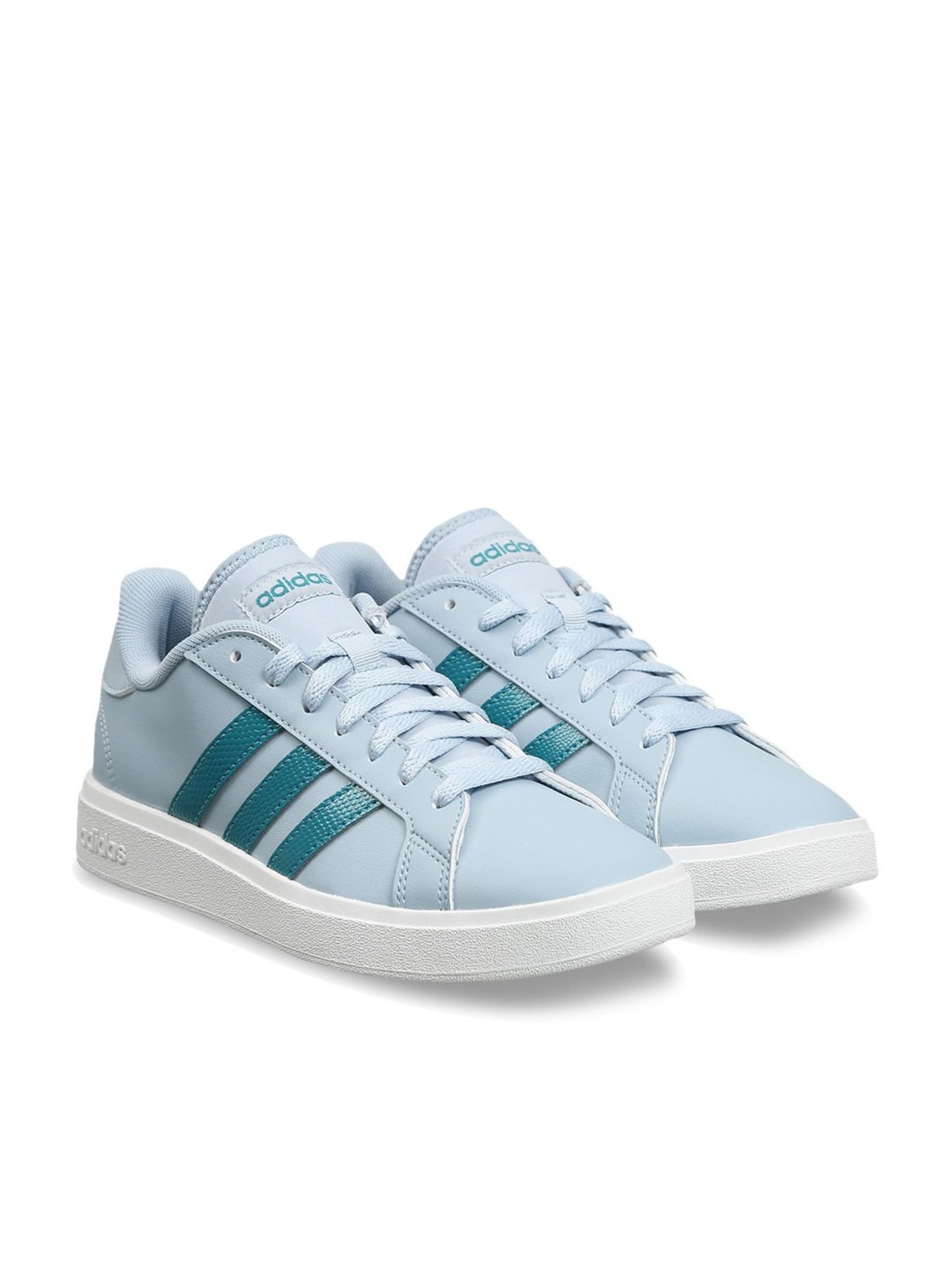 Adidas Women's GRAND COURT BASE 2.0 Blue Tennis Shoes