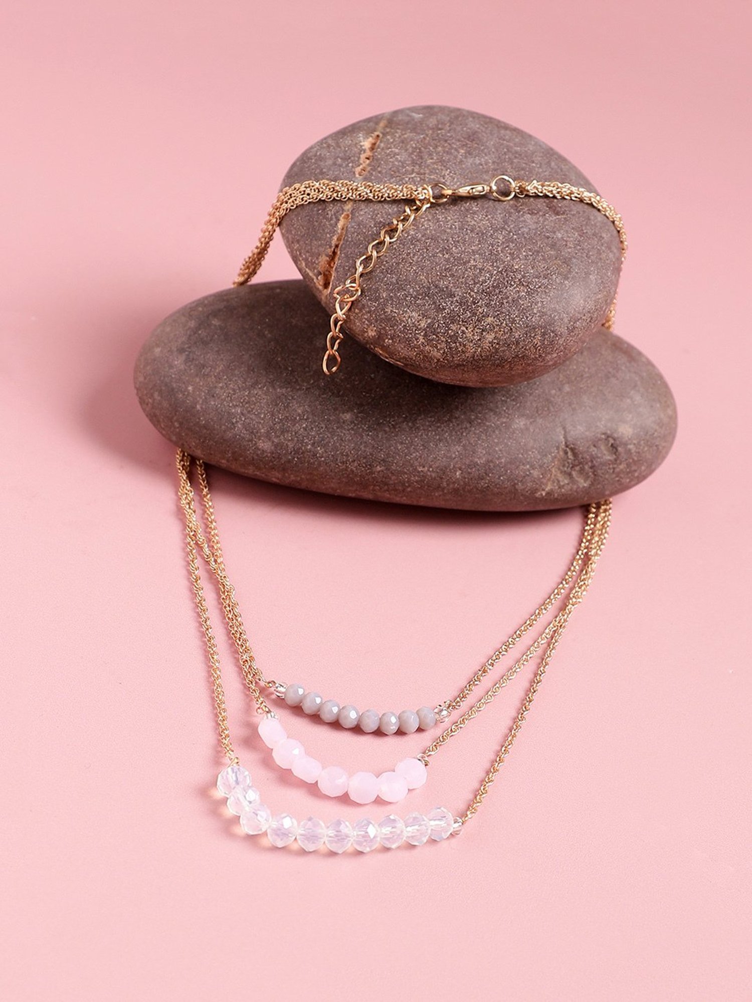 SOHI Gold Plated Designer Pendant Chain For Women