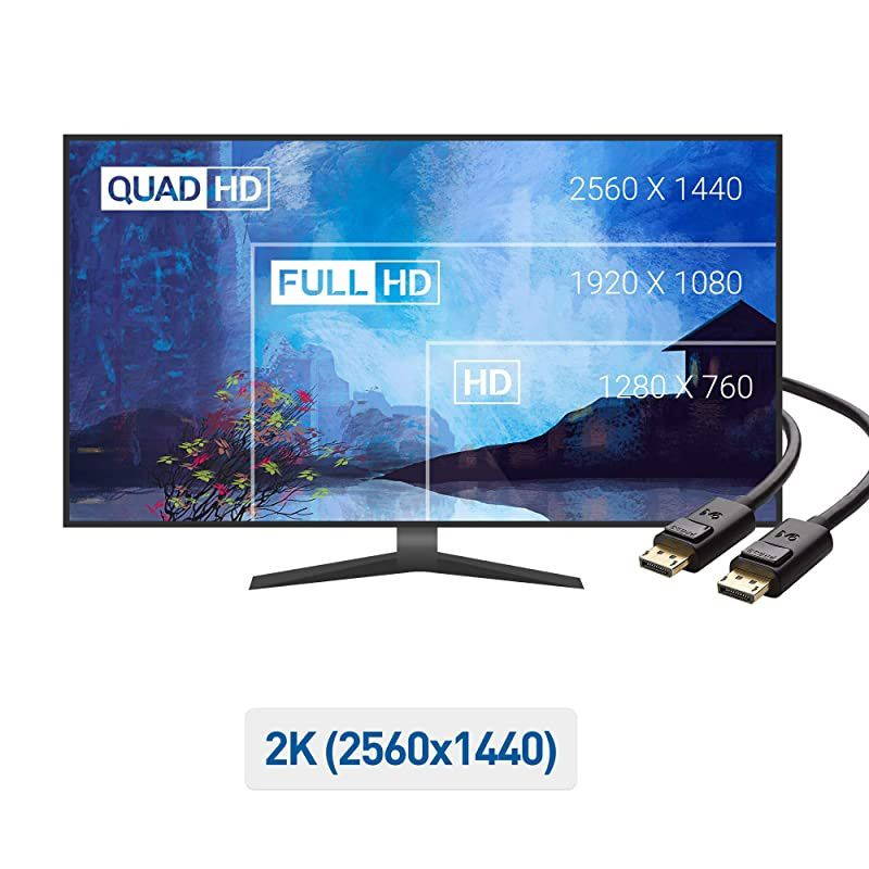 DisplayPort to DisplayPort (DP to DP Cable, Display Port Cable) 25 Feet