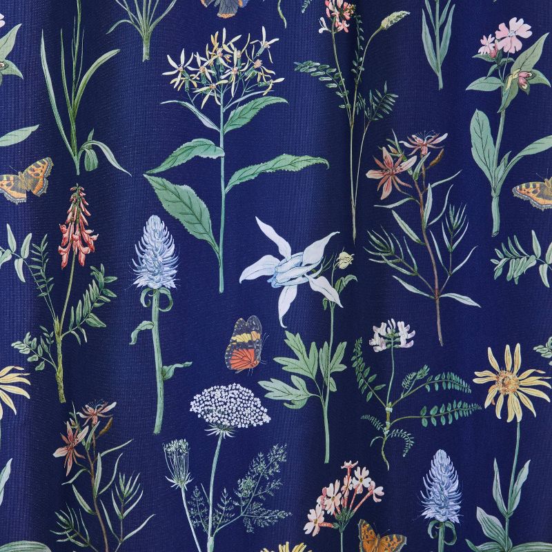 Heirloom Wildflowers Shower Curtain Navy - SKL Home