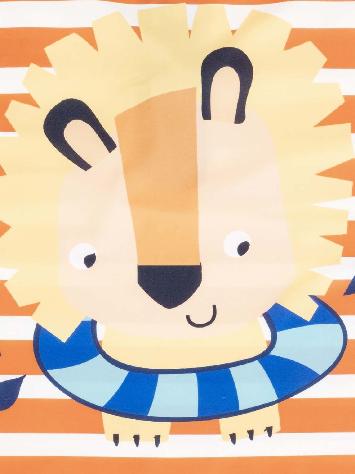 Baby Moo Kids Orange & Blue Printed Swimming Costume