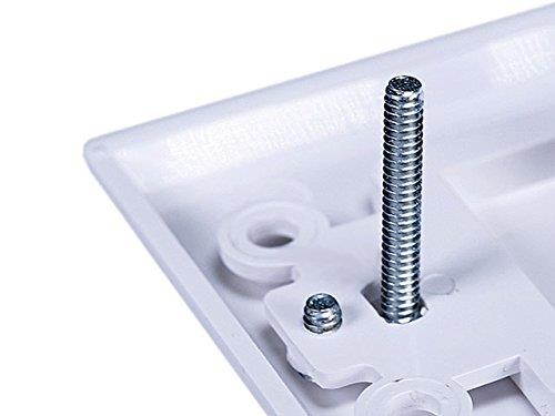 iMBAPrice 2 Coupler Type Connectors Banana Plug Binding Post Wall Plate for 1 Speakers