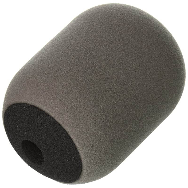 A81WS Gray Large Foam Windscreen for SM81 and SM57, Black